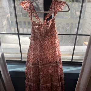 Cleobella burnt orange Floral Maxi Dress